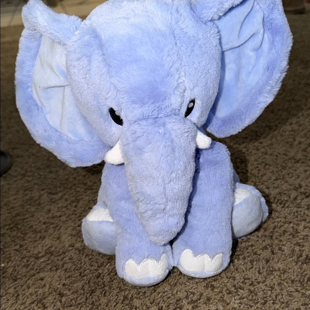 Plush Blue Elephant Toy